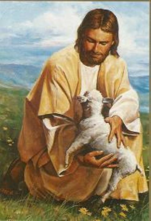 clip art jesus holding a lamb - photo #44