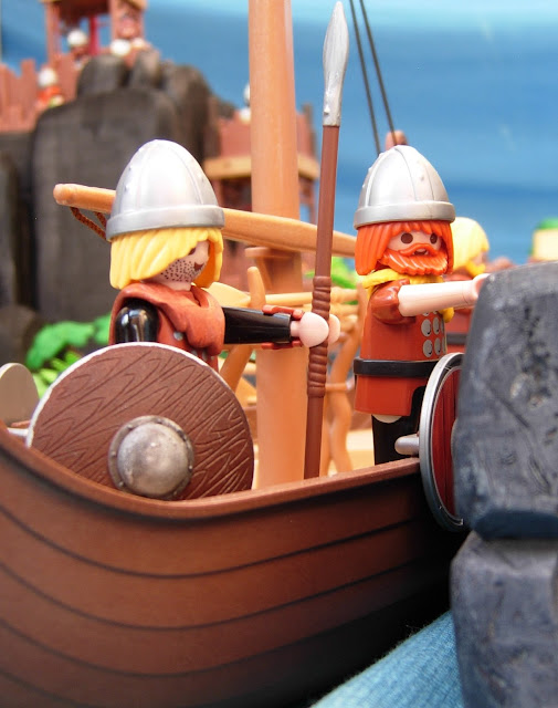 Vikings at  ship