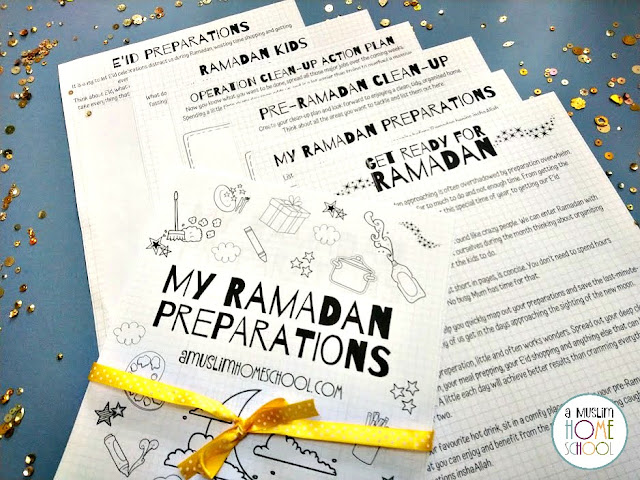 Pre-Ramadan preparations planning pages free download