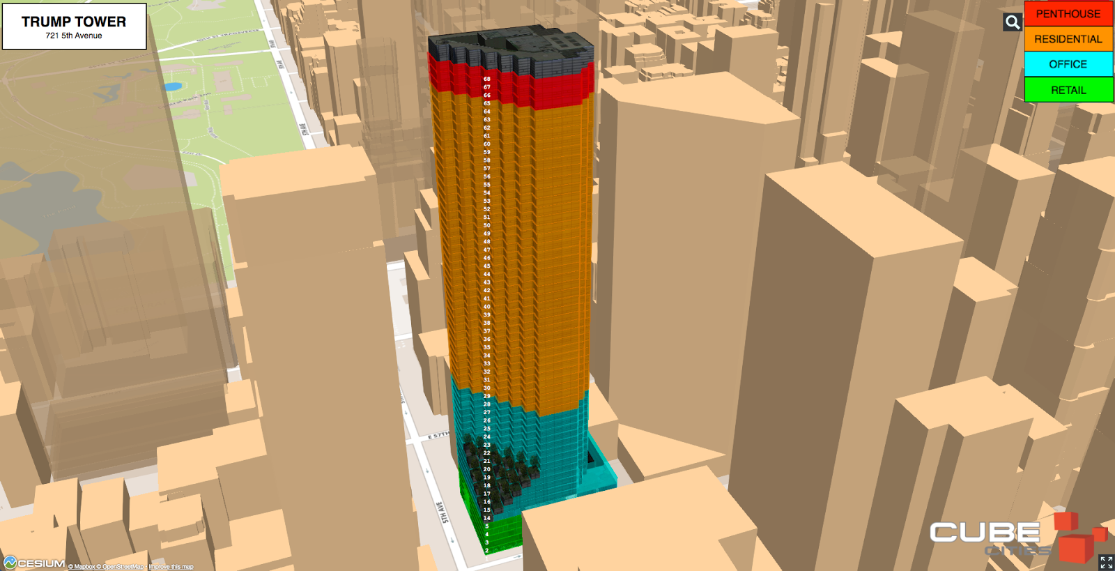 Cube Cities Blog Trump Tower S Missing Floors