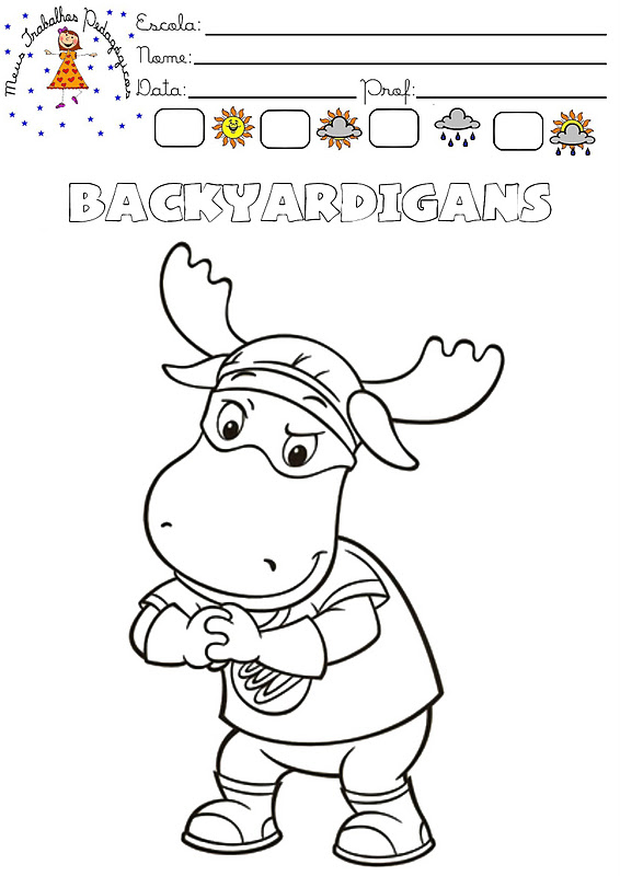 Meus Trabalhos Pedagógicos ®: Backyardigans para colorir