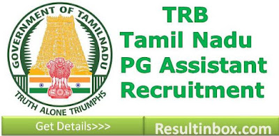 TRB Tamil Nadu PG Assistant Recruitment 2017 TRB Tamil Nadu PG Assistant Recruitment