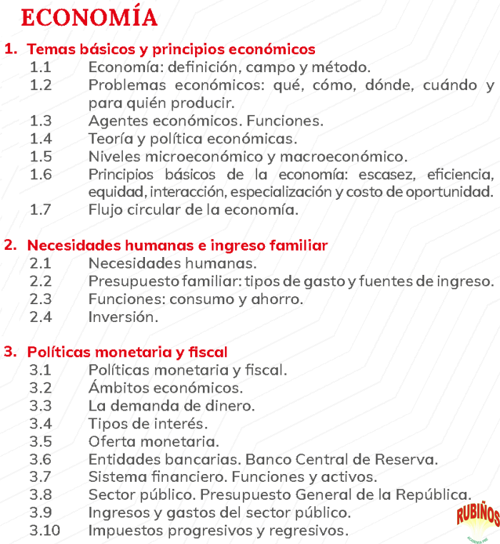 TEMAS DE ECONOMÍA SAN MARCOS DECO ADMISIÓN UNIVERSIDAD 2025