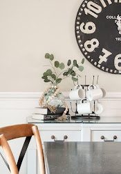 farmhouse dining room modern server painted