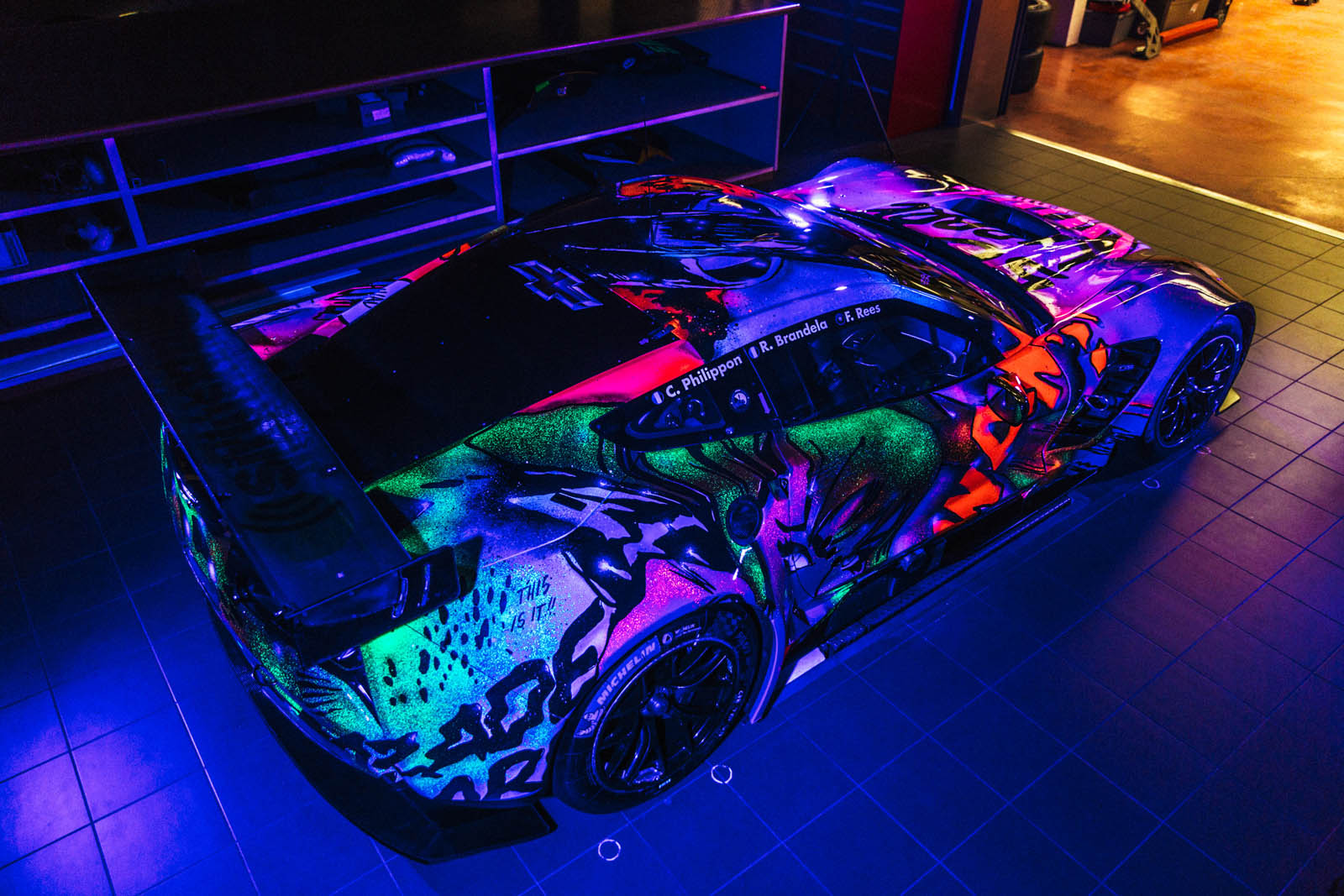 This GlowInTheDark Corvette Art Car�s Going To Race At