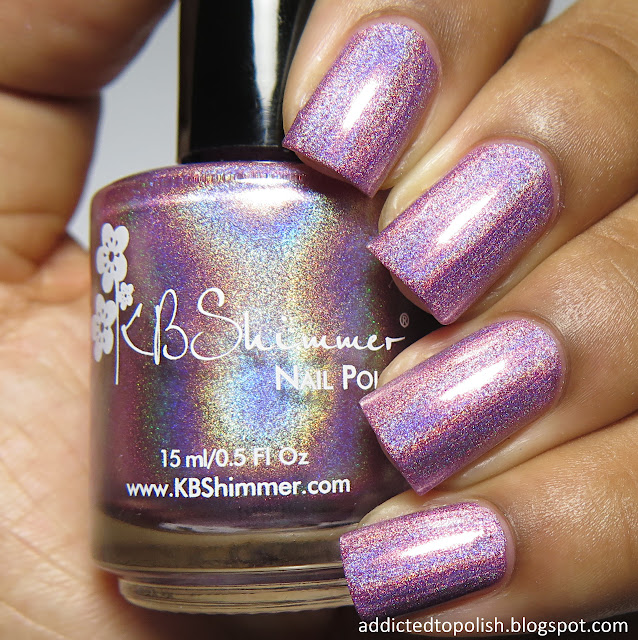 kbshimmer peony pincher spring 2016 pink holo
