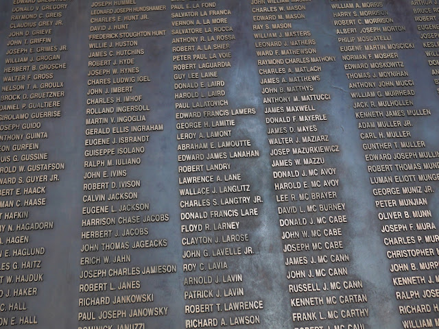 names of Americans who died in the Korean War on display at the War Memorial of Korea