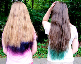 Dark Brown Hair Dyed Pink Hair Color Highlighting And Coloring