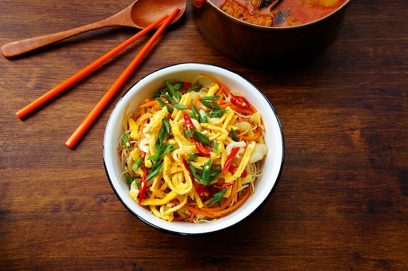 Stir-Fry Rice Vermicelli With Vegetables