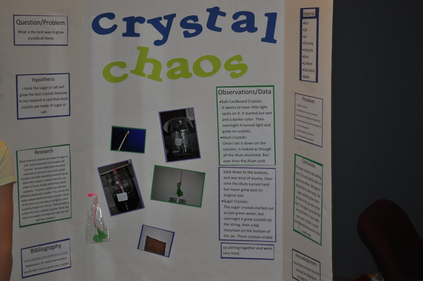 Indiana Smiths: Lauren's Science Project