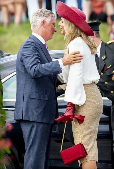 King Willem-Alexander and Queen Maxima, King Philippe and Queen Mathilde at the 75th anniversary of the liberation day event