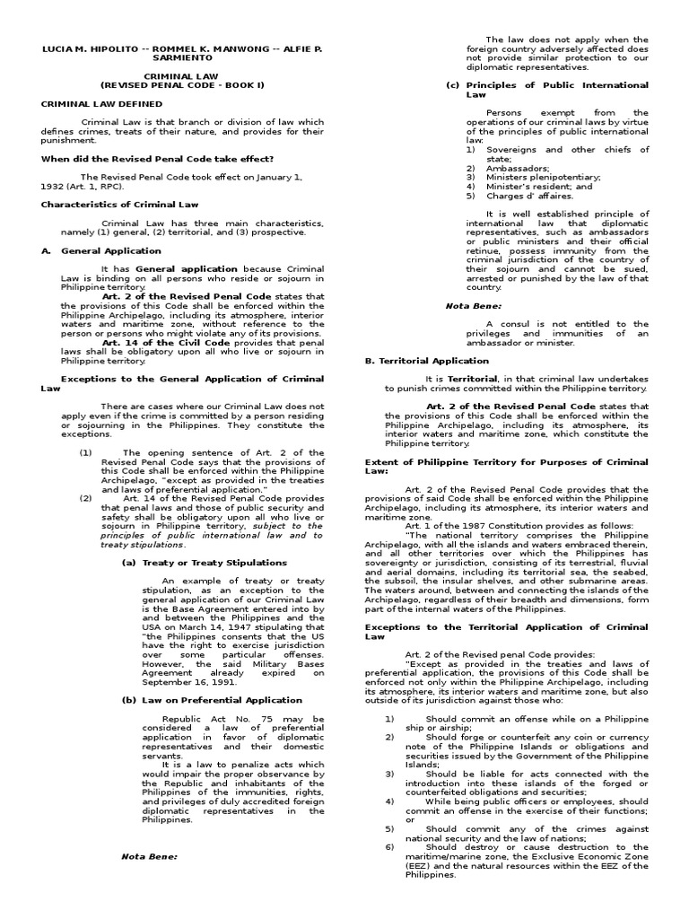 Revised Penal Code Book 2 Philippin News Collections Revised Penal Code Book 2 Philippin News Collections