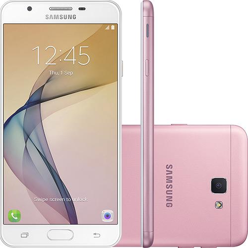 Smartphone Samsung Galaxy J7 Prime Dual Chip Android 6.0 Tela 5.5" Octa- Core 1.6 GHz 32GB 4G Câmera 13MP - Rosa
