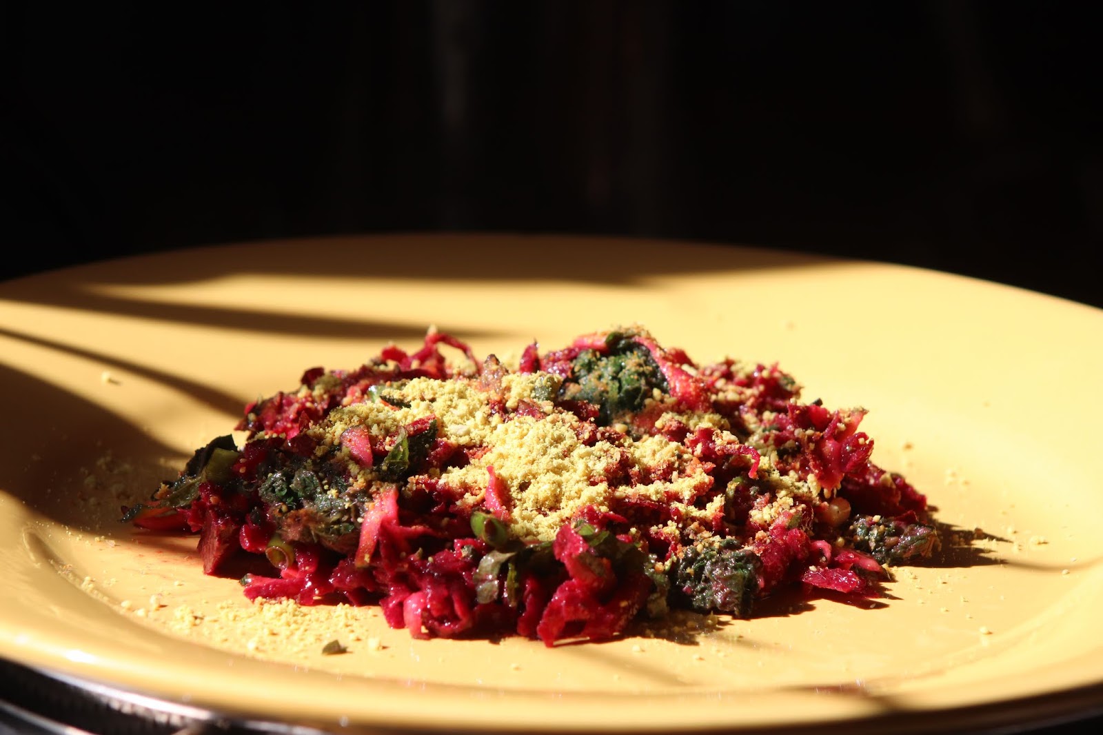 Le Jardin d'Hélène Recette betterave rouge crue et orties