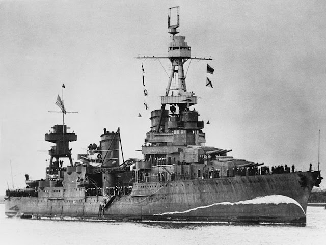 U.S. heavy cruiser USS Northampton (CA-26), 5 August 1941 worldwartwo.filminspector.com