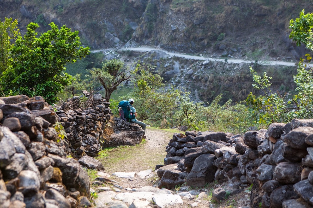 200км по красно-белым черточкам.. Around Annapurna. март-апрель 2017