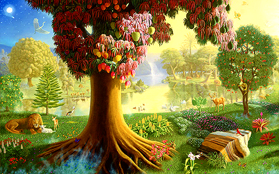 Liebe das Ganze, weil das Ganze Liebe ist Der Garten Eden Jeshua