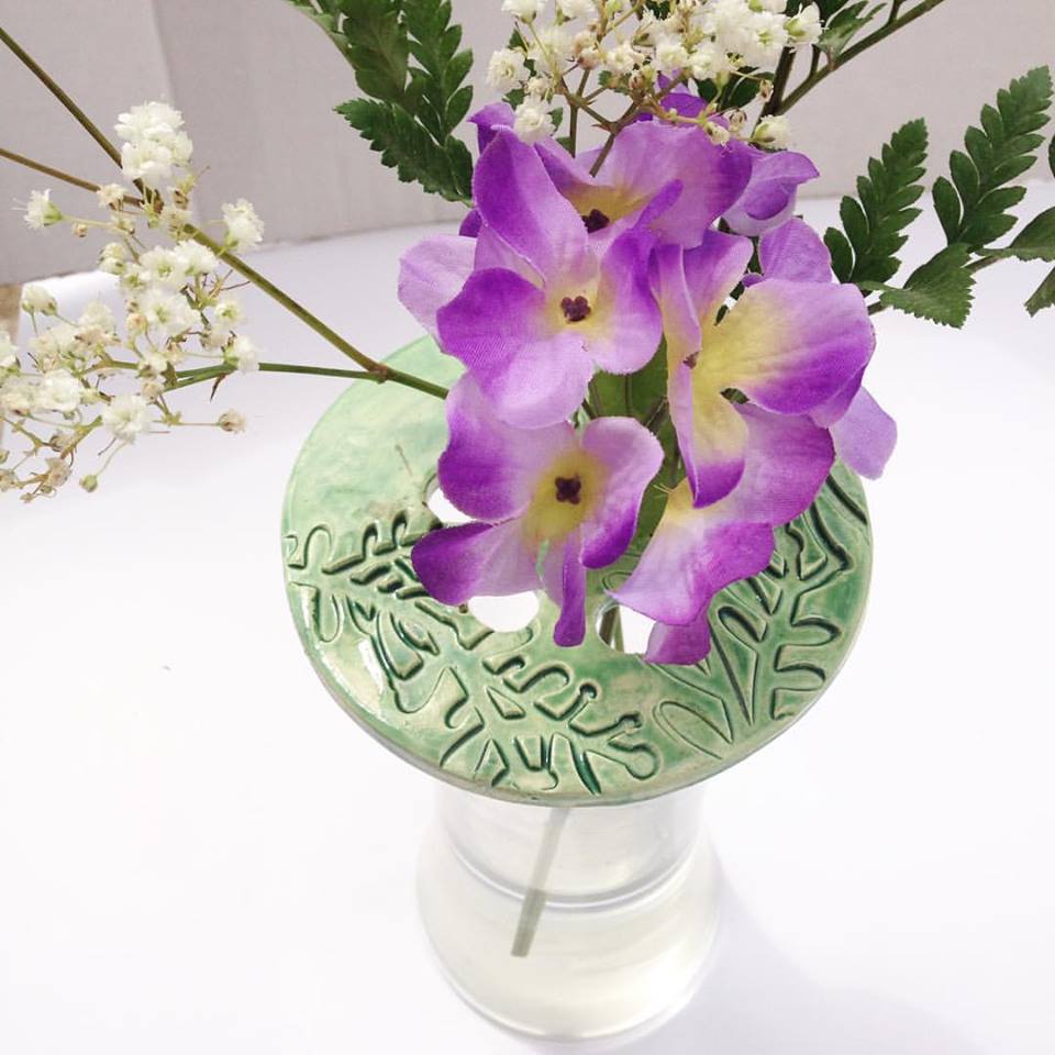 Floral Frog Flower Arrangement Flower Ring