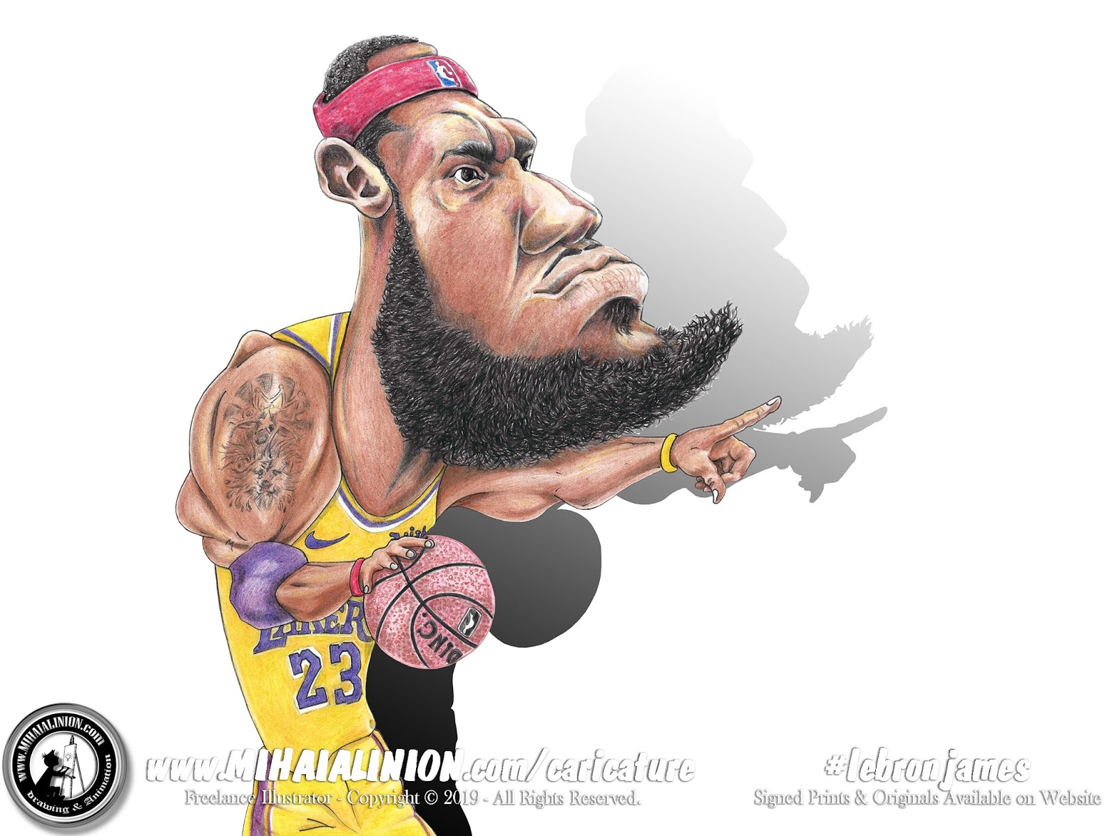 Lebron James pencil drawing, lebrun James portrait