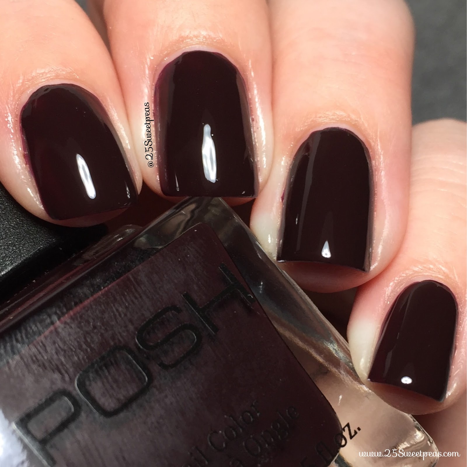 Posh Nail Color Wine a Bit 25 Sweetpeas
