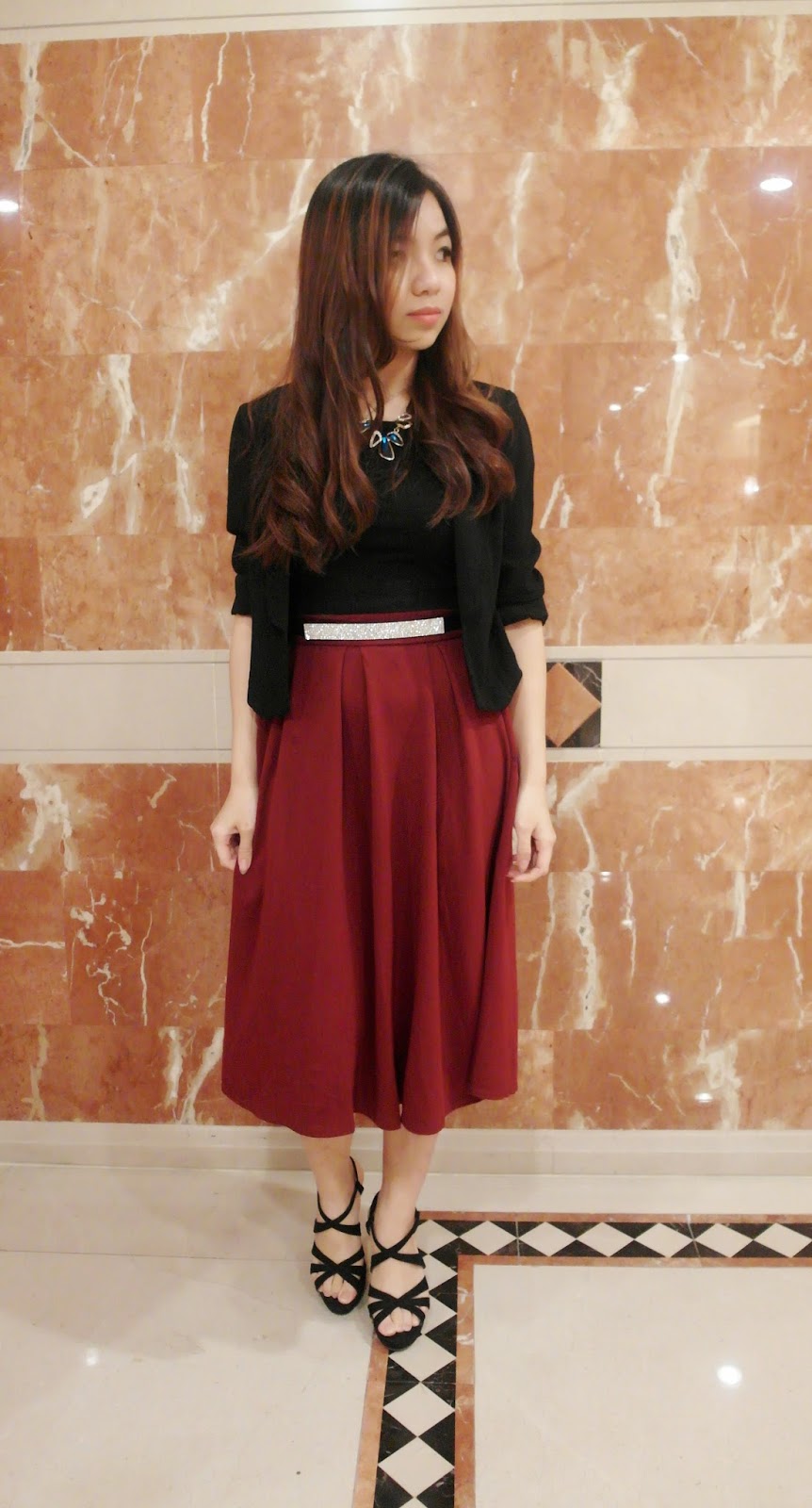 Styling Tips Midi Skirt Dinner Look Beauty and The Bear