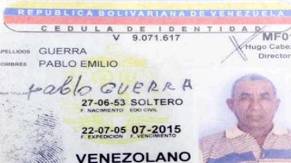 TERROR EN BARINAS. ASESINADOS A SANGRE FRÍA DOS PRODUCTORES Y UN ANTISOCIAL TERROR EN BARINAS. ASESINADOS A SANGRE FRÍA DOS PRODUCTORES Y UN ANTISOCIAL