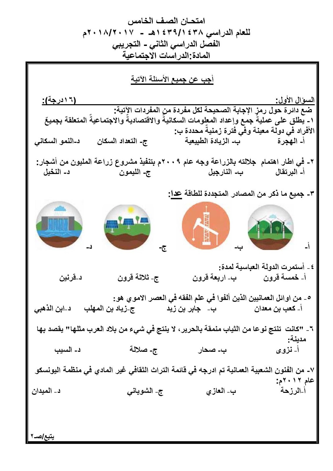 World School Oman May 2018