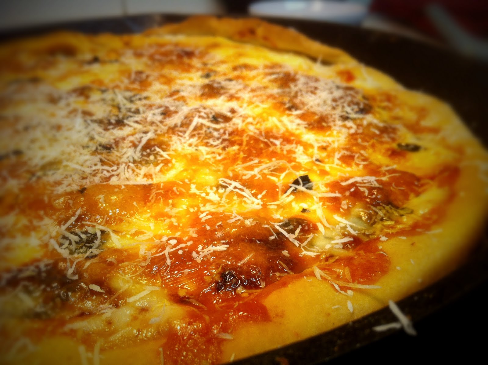 Bite and Booze Emeril's One Pot Blogger Party Deep Dish Pizza