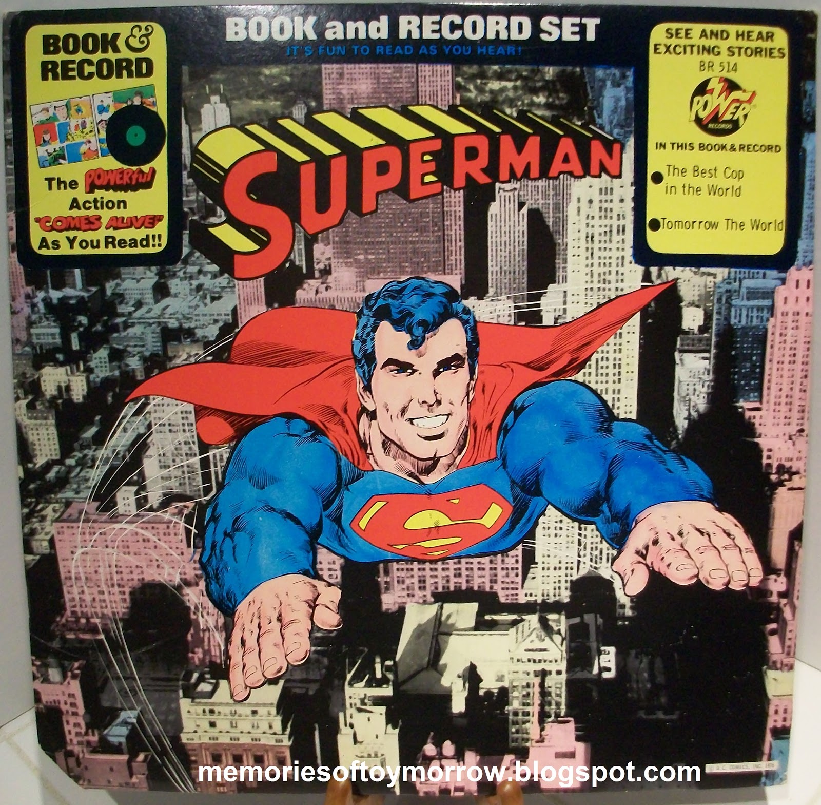 Memories of Toymorrow Superman Power Records Book and Record Set from