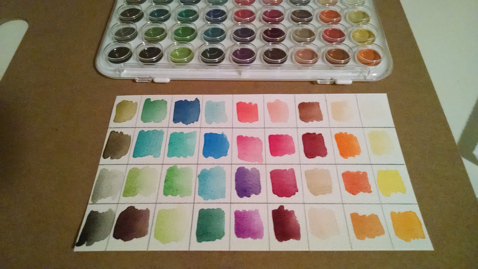 Nelson Creations Watercolor Paint Chart