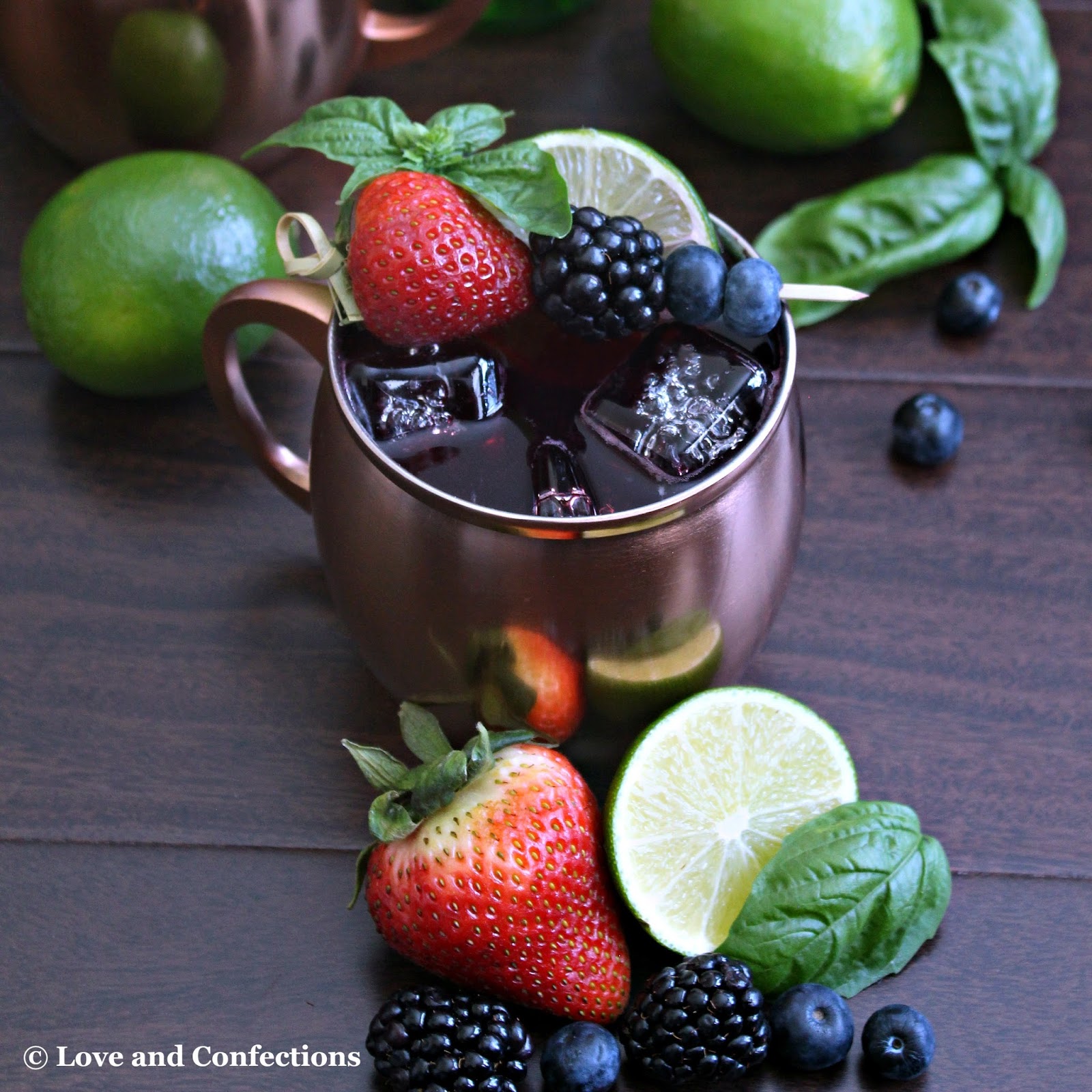 Strawberry-Basil Moscow Mule Recipe