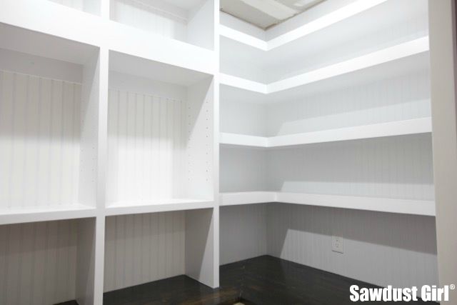 Build Floating Shelves, Building Floating Pantry Shelves