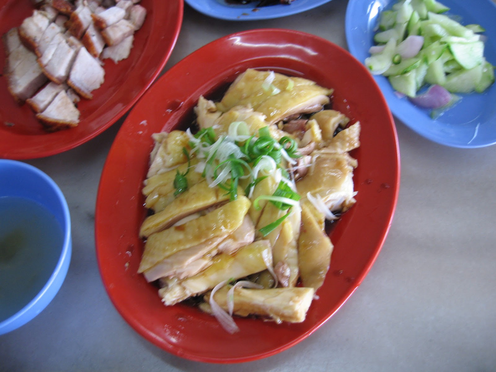 Sumptuous Flavours: Chicken Rice Stall At Bercham, Near Ipoh, Perak 巴占鸡饭档