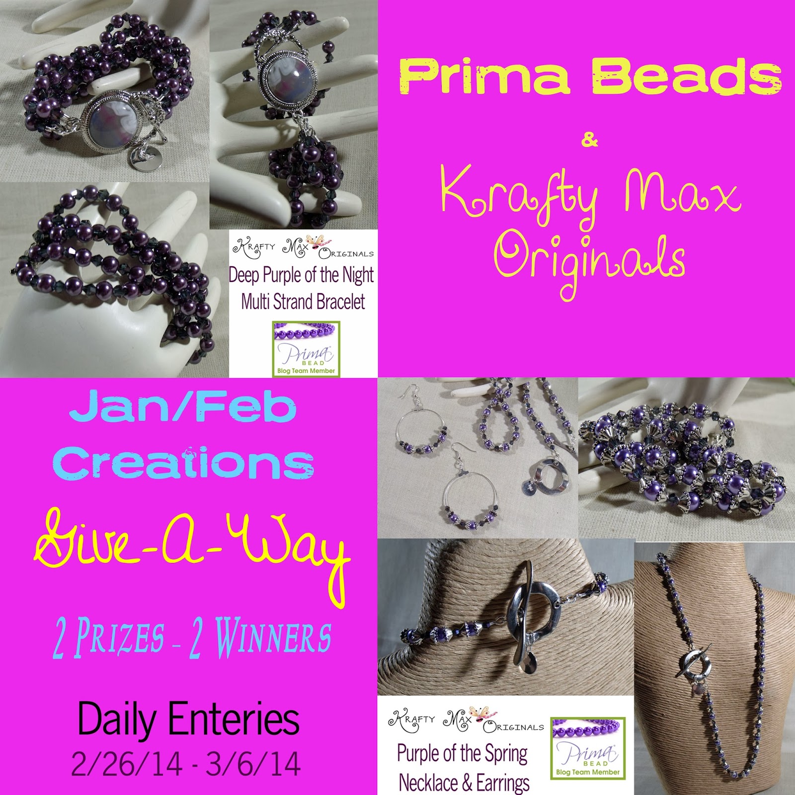 Krafty Max Originals Wacky Wednesday 2/26/14 (Prima Beads, Sugar