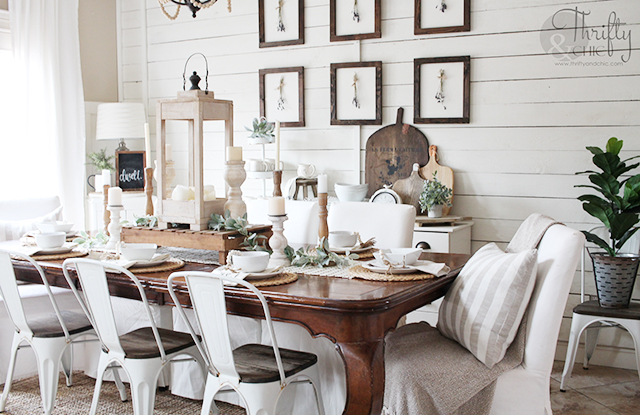 Thrifty And Chic Diy Projects, White Metal Chairs For Dining Table