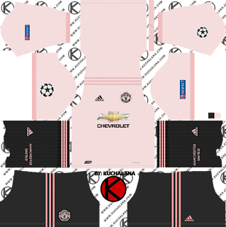 Manchester United 2018/19 UCL Kit - Dream League Soccer Kits