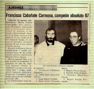 CAMPEONATO ABSOLUTO ALMERÍA 87