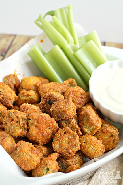 A classic southern dish gets a spicy makeover perfect for game day in these Buffalo Fried Okra.