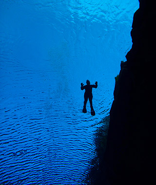 unique place: Silfra Rift, Tingvellir National Park, Iceland, Europe