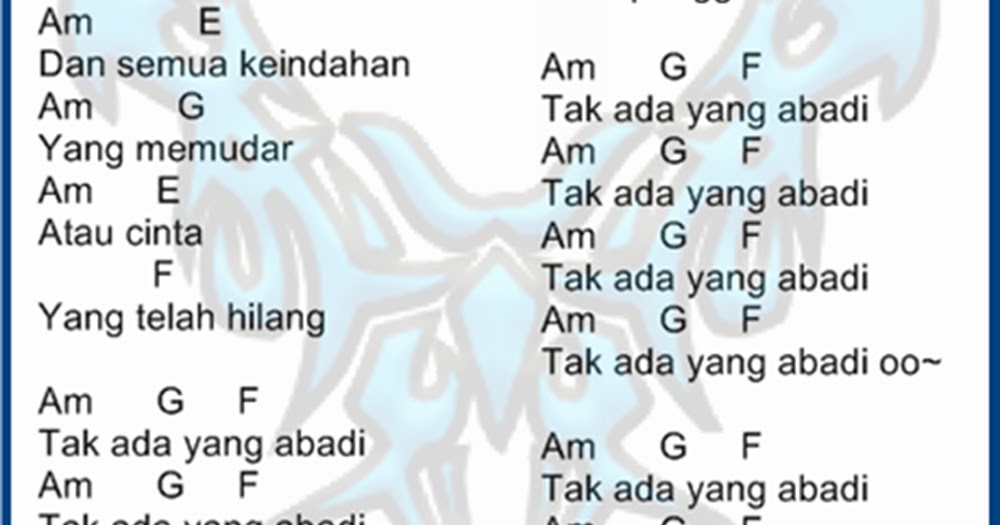 Aplikasi Game Kunci Gitar Chord Lirik Lagu Noah Tak Ada Yang Abadi
