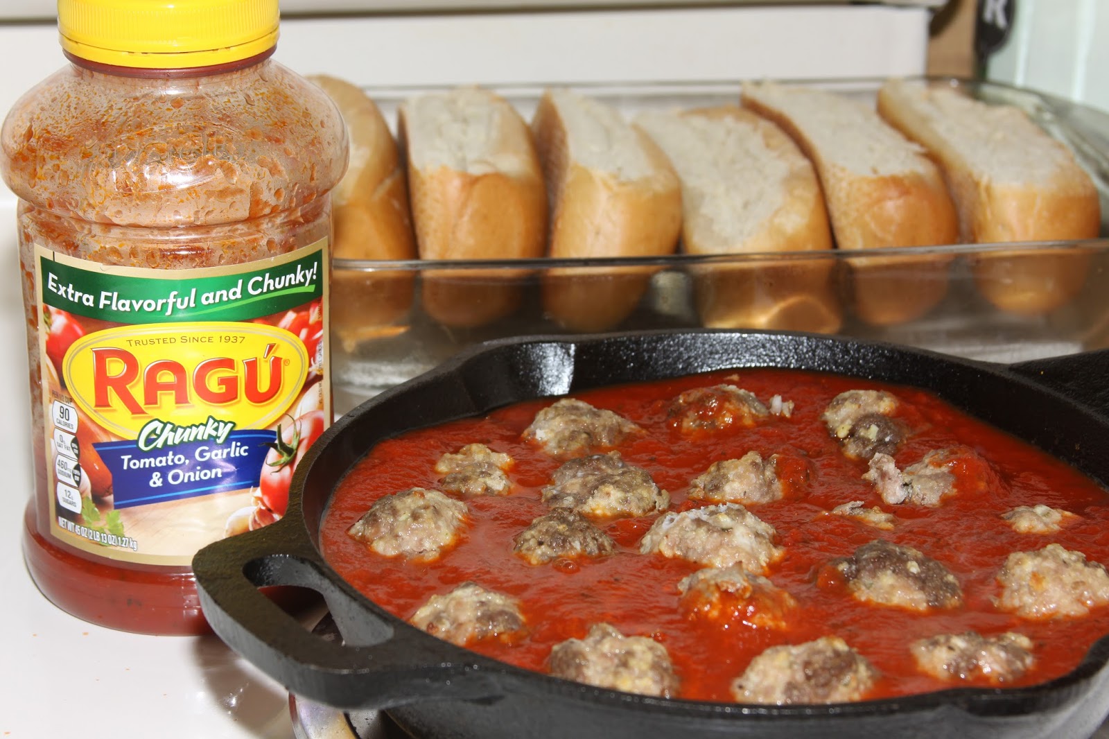 For the Love of Food Oven Baked Meatball Subs