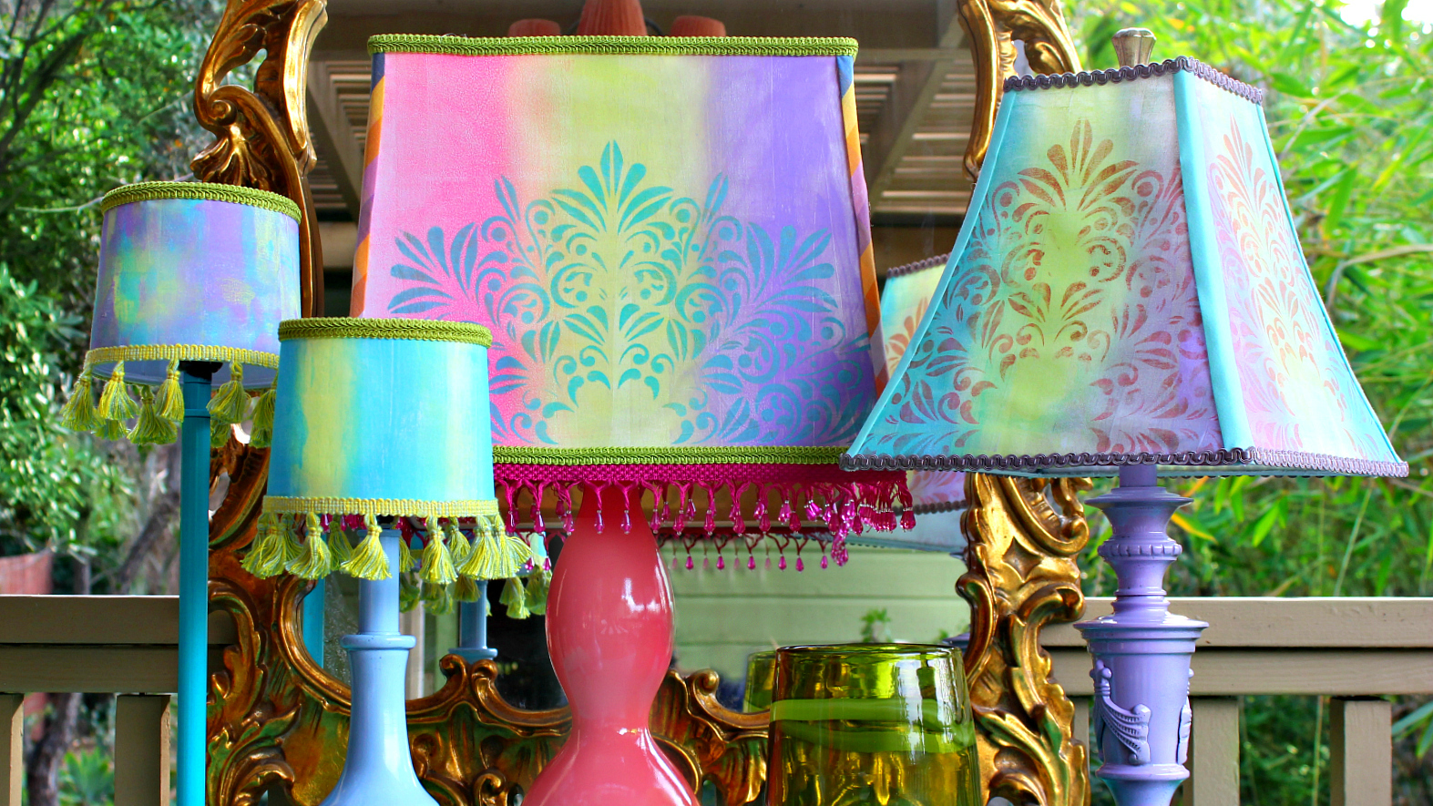 Mark Montano Boho Lampshade Makeovers