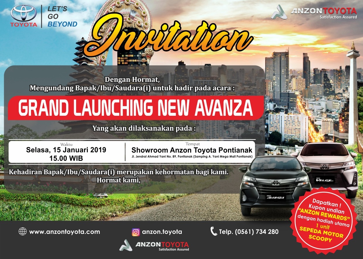 GRAND LAUNCHING NEW AVANZA 2019 HARGA MOBIL BARU ANZON