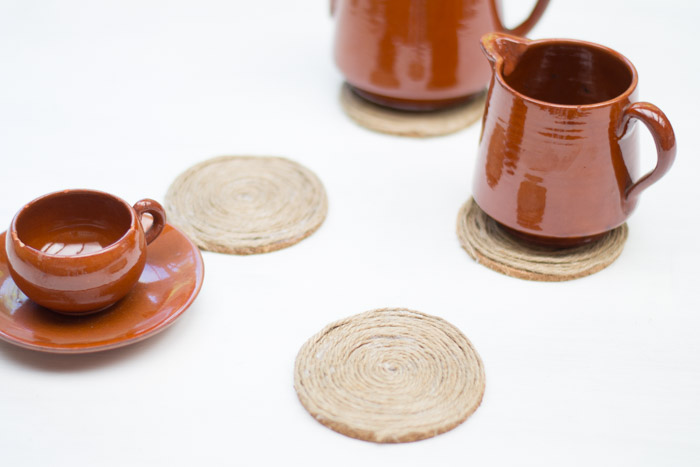 Posavasos rústicos diy