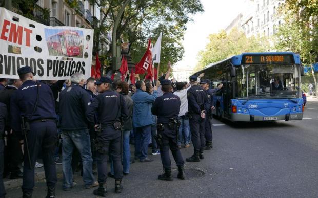 Concentración trabajadores EMT