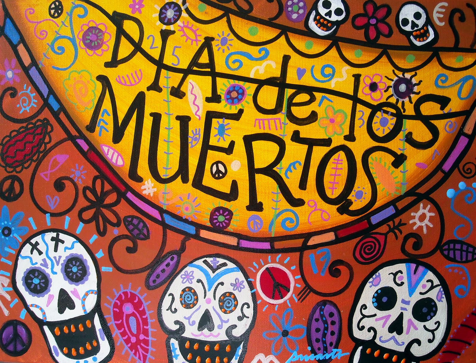 Gallery of Modern Folk Artist Pristine Cartera-Turkus: DAY OF THE DEAD
