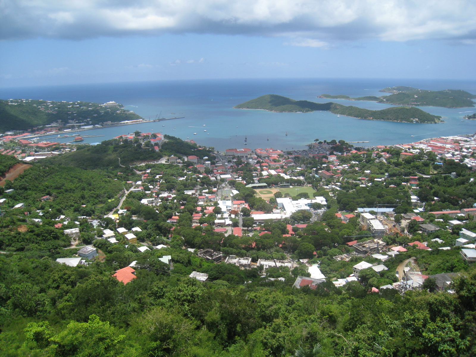 View of the US Virgin Islands