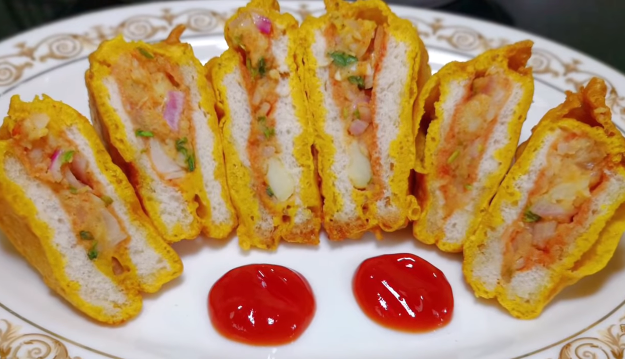 POTATO STUFFED BREAD PAKODA Cuisine Valley Special Recipes From Cooking