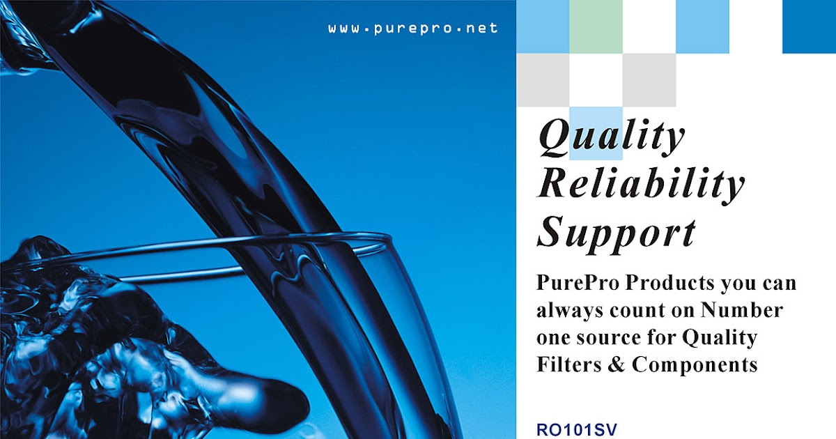 PurePro® RO101SV Reverse Osmosis Pure Water Filtration System