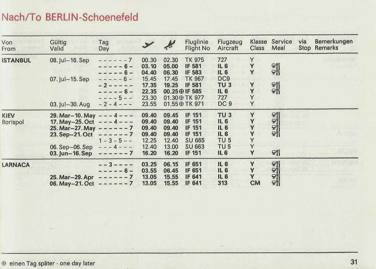 Airline memorabilia: Interflug (1990)